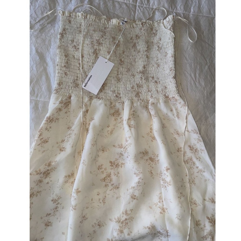 Reformation Sable Midi Dress - Riso - Picture 3 of 7